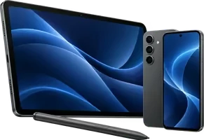 Tablet, celular y lápiz digital
